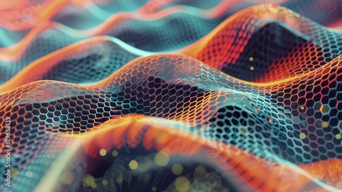 Abstract Patterns: Use abstract patterns like waves, hexagons, or digital noise in the background to add texture without distracting from the main elements. Generative AI