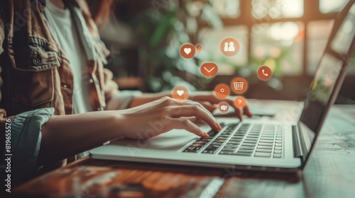 A social media manager crafts engaging posts and responds to comments and messages, maintaining a brand's online presence and fostering community engagement.
