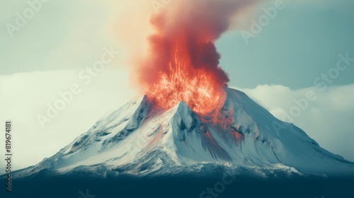 A volcano is a vent in the Earth's crust through which magma, ash, and gases escape.