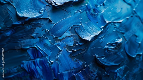 a blue abstract background with fresh paint swashes