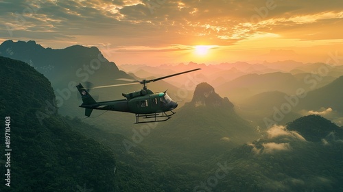 helicopter in Vietnam