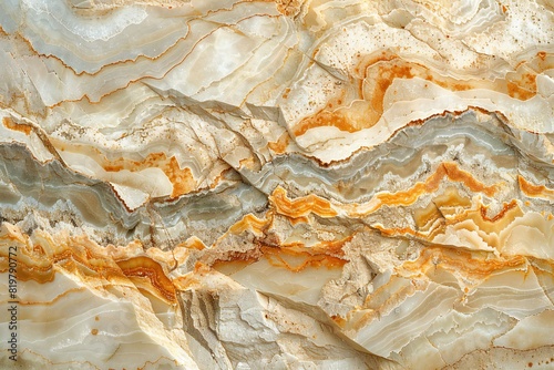Depicting a quartzite stone with beige surface 