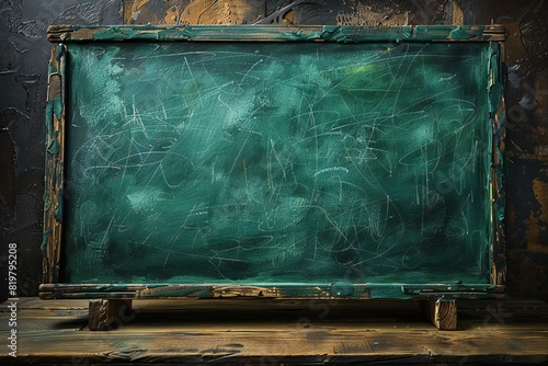 A green chalkboard background, high quality, high resolution