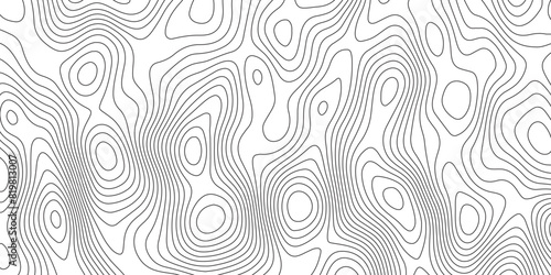 Topographic contour map. Vector cartography illustration. Map in Contour Line Light topographic topo contour. Illustrations of maps Abstract Geometric