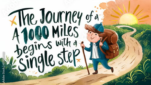 The journey of a 1000 miles begins with a single step
