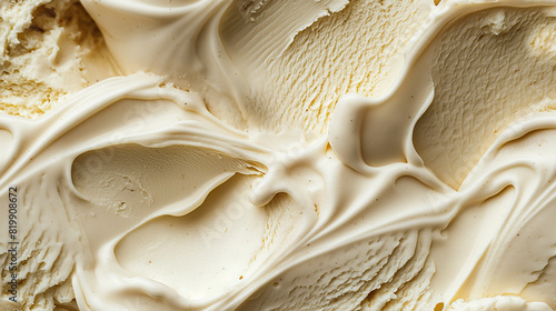 top view of amaretto ice cream surface