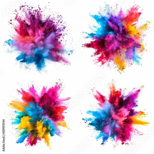 explosões de cores