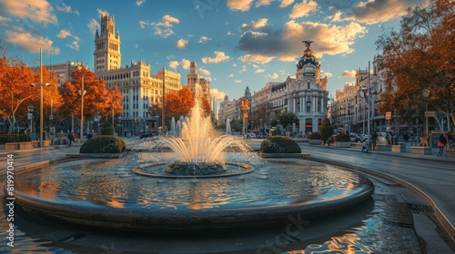 Plaza de Cibeles in Madrid, Spain