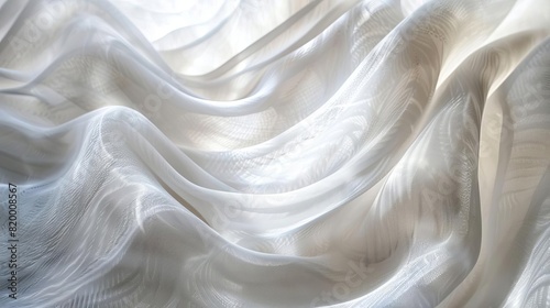 Abstract white waves