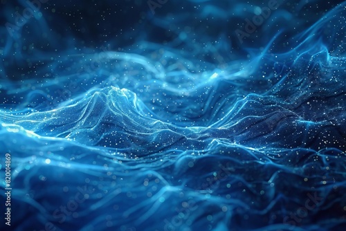 Blue particle network