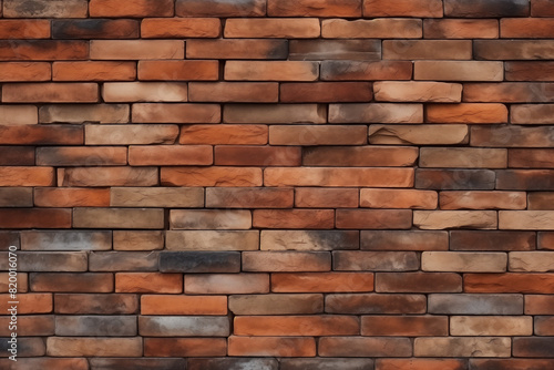 Clinker bricks background, wallpaper, texture to be used for presentation of products or in architecture designs 