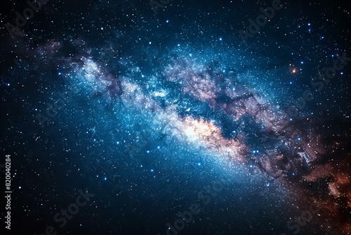 The milky way is pictured along with stars and stars