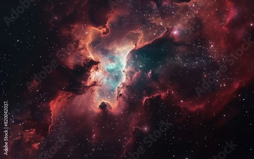 Majestic Nebula in Space
