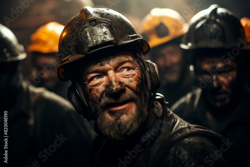 miners inside a coal mine