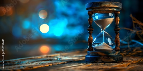The Unidirectional Flow of Time: A Comparison to an Hourglass. Concept Time's Imbalance, Hourglass Metaphor, Linear Time Concept, Time's Constant Change, Symbolism of Passage