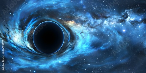 Marvelous photograph of black hole against cosmic background highlights universe's mysterious expanse. Concept Space Photography, Black Holes, Cosmic Exploration, Universe Wonders