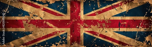 British Pride: Union Jack Patterned Background for UK Flag Template