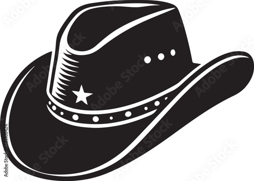 Cowgirl and Cowboy Hat SVG Silhouette