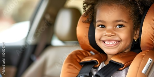 Enthusiastic Child in Car Seat Eager to Reunite with Friends at School. Concept Childhood adventures, Excitement and anticipation, School day frenzy, Back-to-school fun, Happy reunions