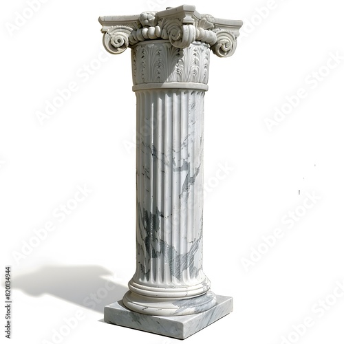 marble collumn white background ancient