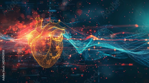 illustration of digital human heart
