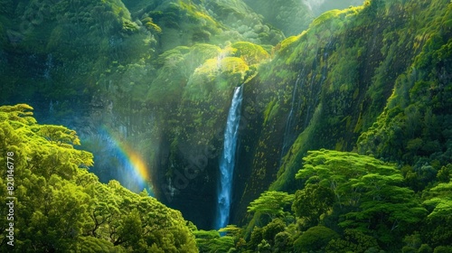 Rainbow Falls, Iao Needle State Park, Hawaii, USA