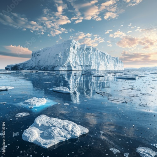 The Impact of Climate Change: Melting Ice Glaciers in the Ocean