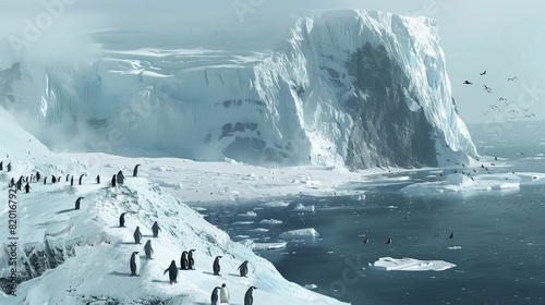 Discover penguins thriving in their icy Antarctic home.