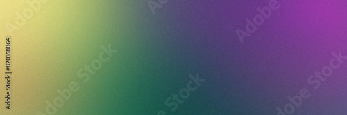 Grainy noise gradient banner seamlessly transitions from purple to green and yellow