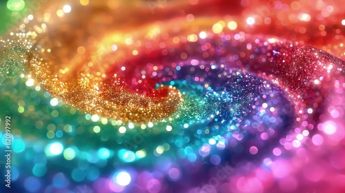 beautiful background with rain bow colorful shinning glitter sparkling background 