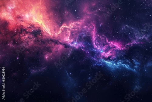 Beautiful galaxy background with vibrant colors
