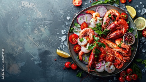 Mediterranean Seafood Platter A Delectable D Rendered Gourmet Feast