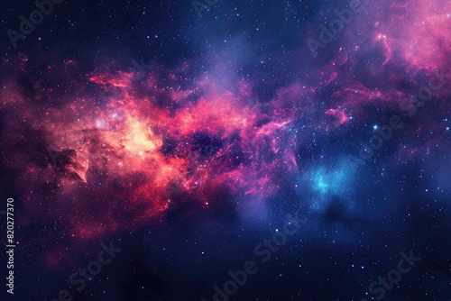 Stunning galaxy with stars and planets in space