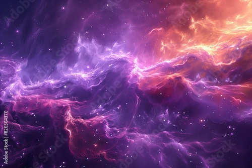 Vibrant purple and orange galaxy wallpapers