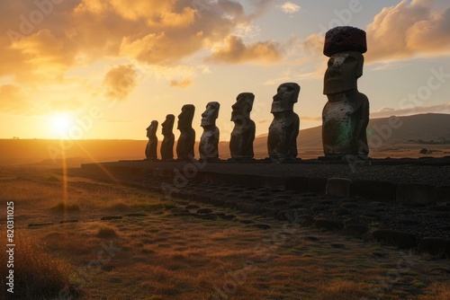Easter Island, Chile: Known for its massive stone statues, or moai, this remote Polynesian island holds an air of mystery due to its isolated location in the South Pacific.