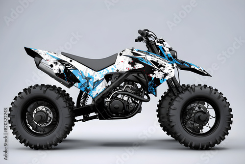 Dynamic & Bold YFZ450 Custom Graphics: An Embodiment of Speed and Adventure in Abstract Art
