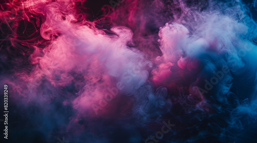 Colorful Smoke on a Black Background