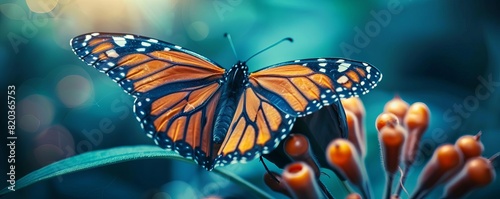 Breakthroughs in cancer care a butterfly emerging from a chrysalis, front view, highlighting new drugs, futuristic tone, Splitcomplementary color scheme