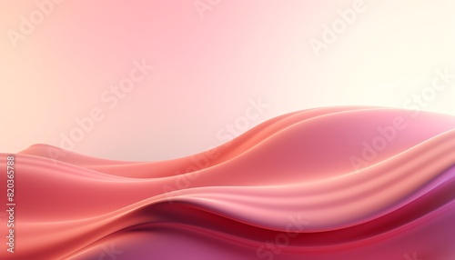 Abstract pink liquid waves background.
