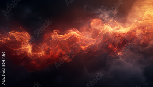 A close-up image of a moving fire, capturing the dynamic and intense nature of fire. The swirling fire pattern creates an atmosphere full of warmth and energy.