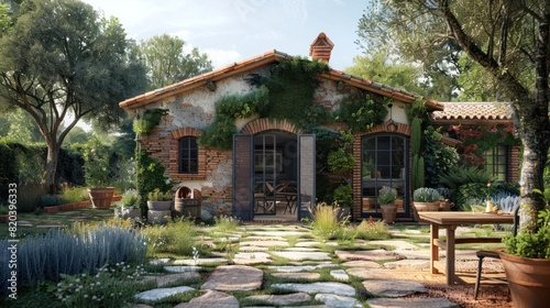 Mediterranean Capsule House A Tiny Architectural Amidst a Lush Kitchen Garden