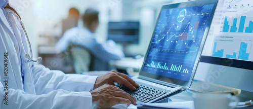 Data analytics tools help doctors analyze trends in patient outcomes and population health.