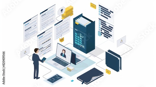 Compliance and Governance, Illustrate a scenario that highlights how advanced document management technologies ensure regulatory compliance and governance standards