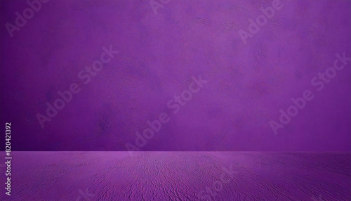 パープルの部屋 奥行きのある紫色の壁の空間。無地素材。レイアウト。Purple room A space with deep purple walls. Plain material. layout.