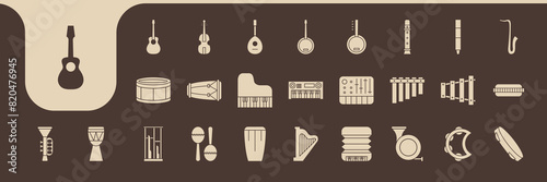 classic music equipment icon vector design