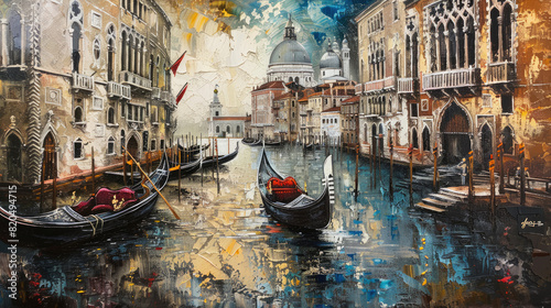 Venice city painting