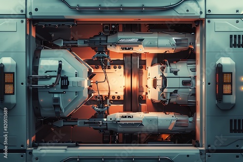 Engineering marvel. The fusion reactor is a testament to human ingenuity. Its intricate design and powerful potential represent the pinnacle of our technological achievements.