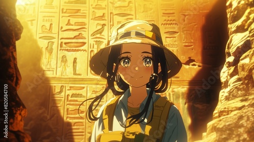 考古学者の女性、エジプト文明32