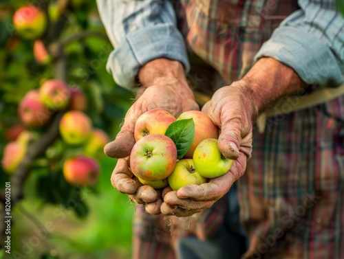 Abundant Harvest: A Farmer's Bounty of Fresh Apples