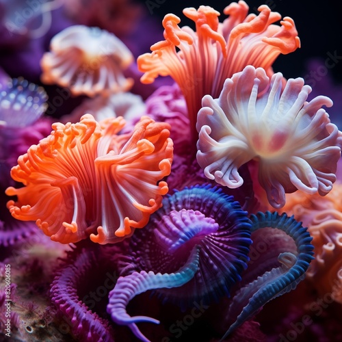 Colorful Sea Life Macro Photography: Vibrant Underwater Creatures